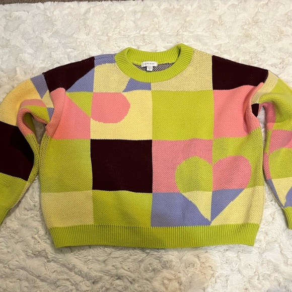 Colorful Patchwork Sweater - Picture 3 of 6